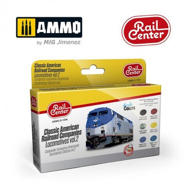 MIGR1008 Classic American Railroad Companies. Locomotives Vol.2 Set