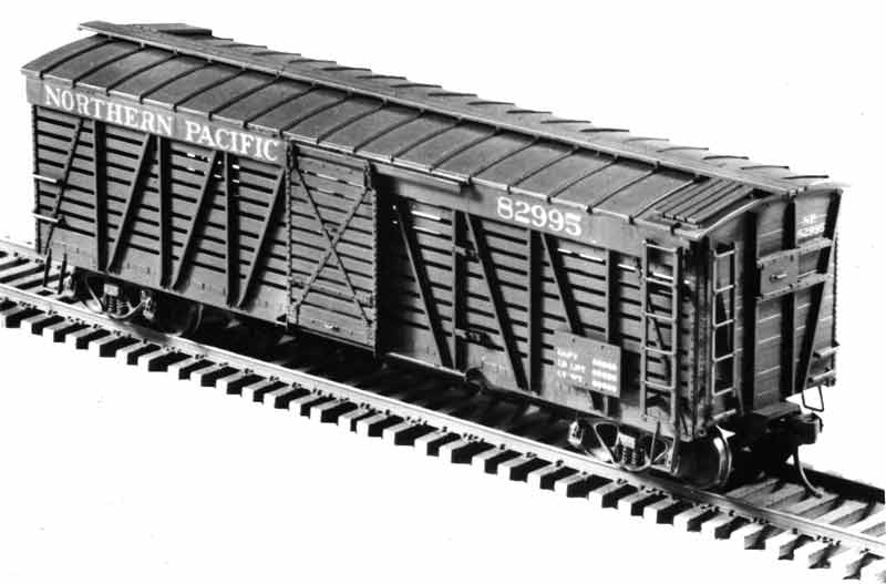 1001 HO 40 ft Undecorated Northern Pacific Stock Car | Kit