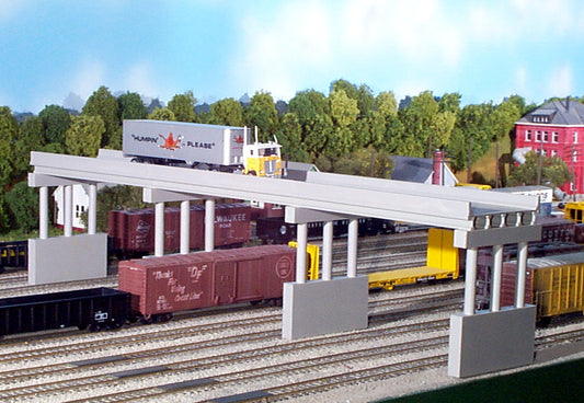 N Modern 150′ Highway Overpass W/Piers