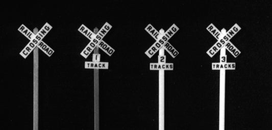 HO Crossbucks with Decals | 4pk