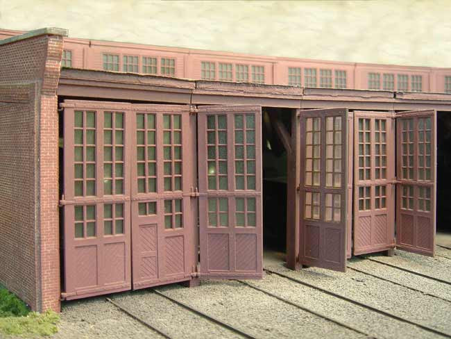 1605 HO Shop Doors | 3 sprues