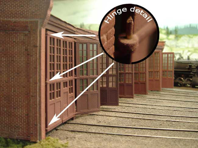 1605 HO Shop Doors | 3 sprues