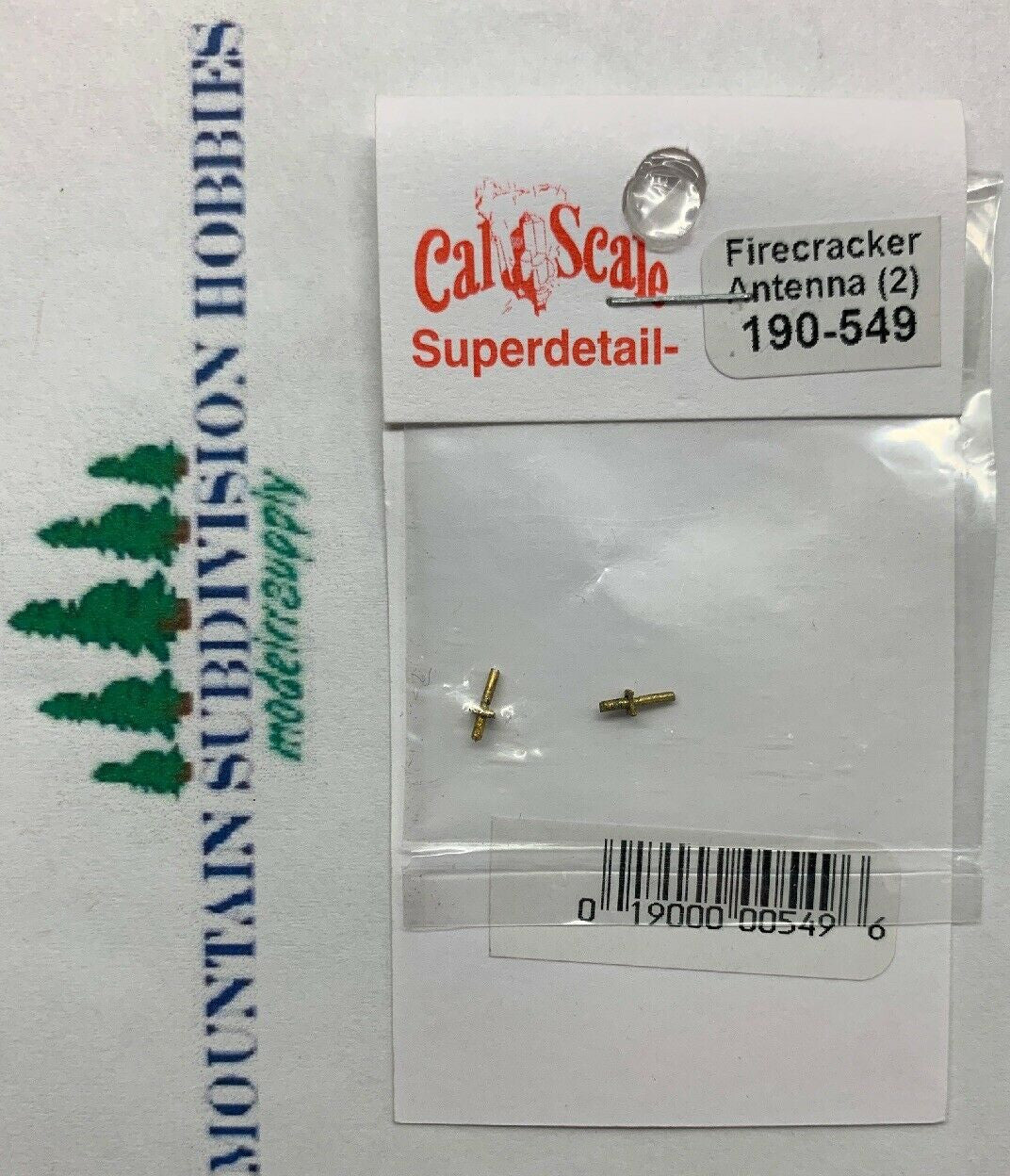 190-549 HO Brass Firecracker Antenna pkg/2