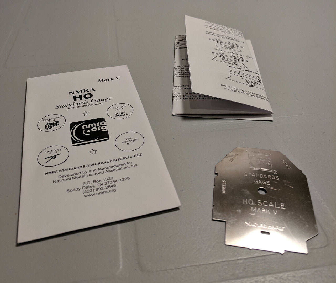 HO Standards Gauge Mark V - Current Version in NMRA packaging