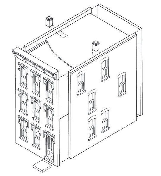 DPM 10900 - HO Building Kit - Townhouse #1