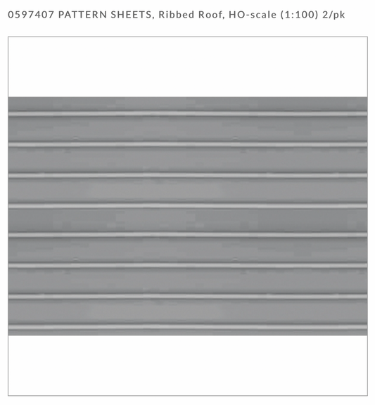 JTT 97407 - Ribbed Roof