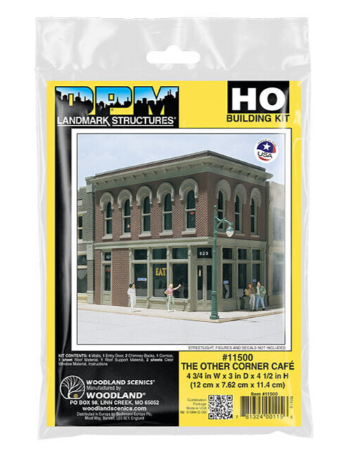 Woodland Scenics DPM 11500 - HO Building Kit - The Other Corner Cafe