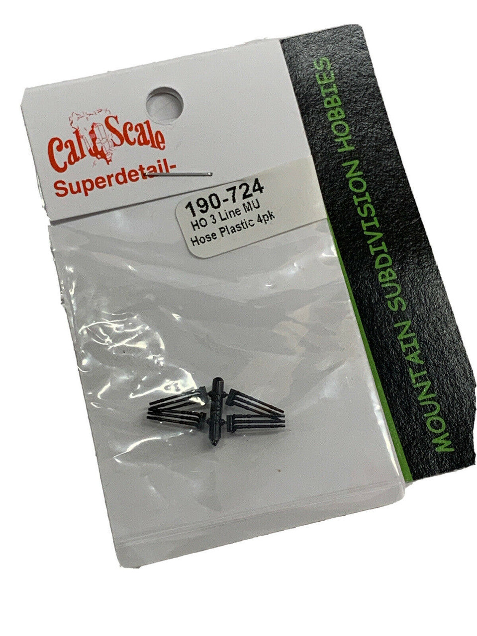 190-724 HO Scale MU Hoses 3 Hose pkg/4