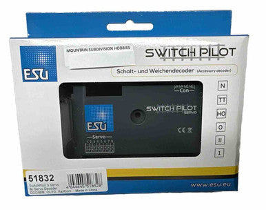 51832 SwitchPilot 3 | 8x Servo Decoder | DCC/MM Railcom | Display