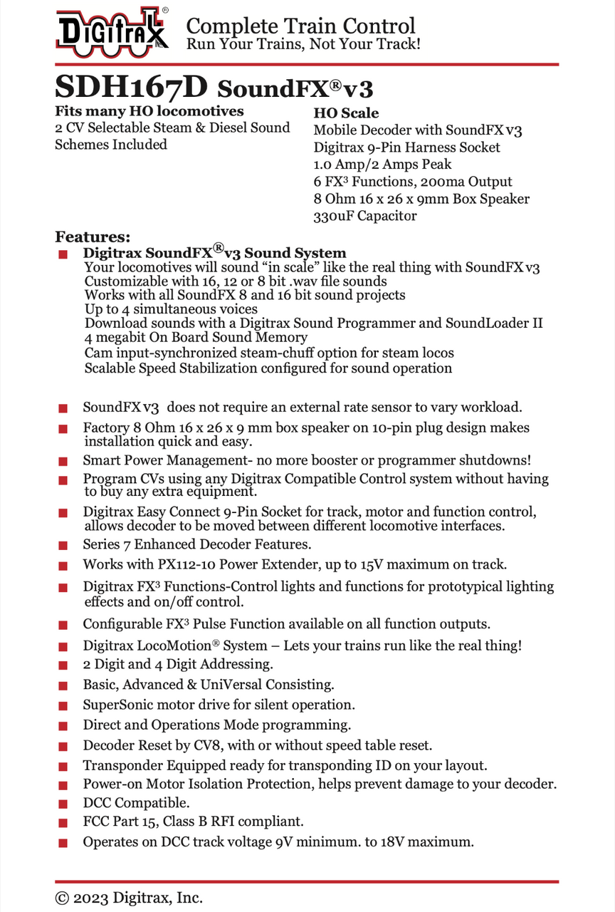 SDH167D sheet