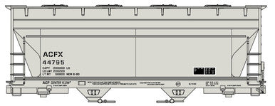 2220 HO ACF 2-Bay Covered Hopper ACFX #44795 | Kit