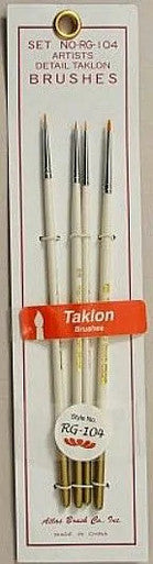 RG104 Talon Spotter Detail Paint Brushes | 4 pk | 10/0 5/0 3/0 0