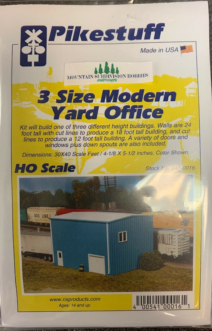 16 HO Modern Yard Office (3 Size kit)