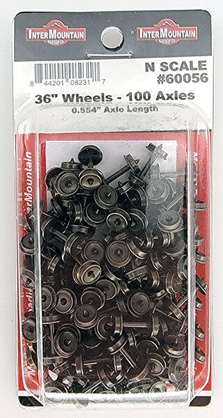 60056 N scale 36" Wheels 100 pack